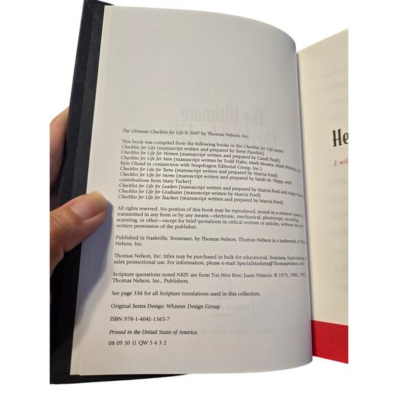 The ultimate checklist for life by Thomas Nelson books 9781404113657 - Picture 6 of 7